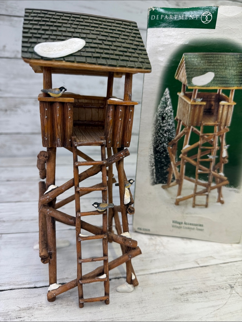 Department 56 Village Lookout Tower Christmas Village accessory with box